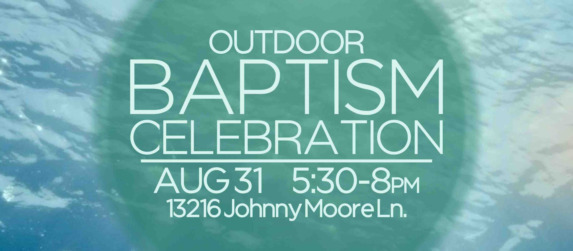 Baptism Celebration – Aug 31 @ 5:30pm