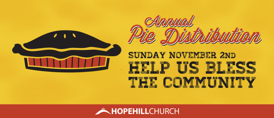 Pie Distribution Sunday – Nov 2, 2014