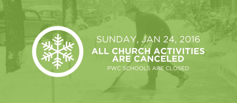 All Activities Canceled – Jan 24, 2016