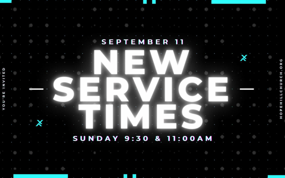 We’re Going To Two Services!